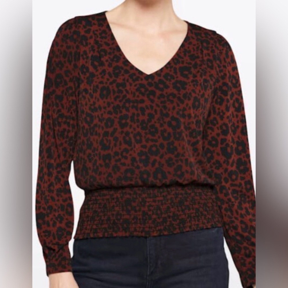 Heatherly Arna Smocked Hem Knit Top. NWT
